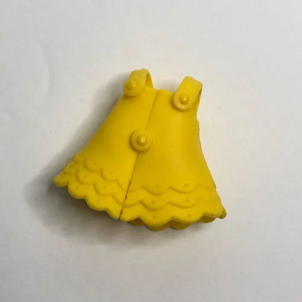 yellow rubber doll dress paint brushes‎ artist doll action figure replacement